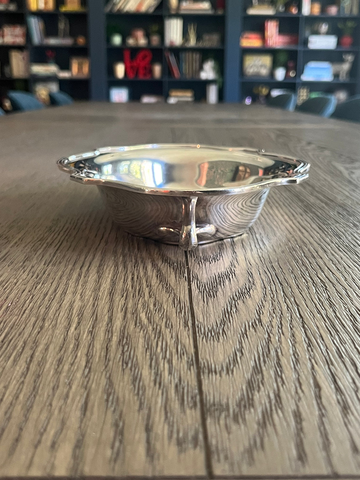 Small vintage silver platter