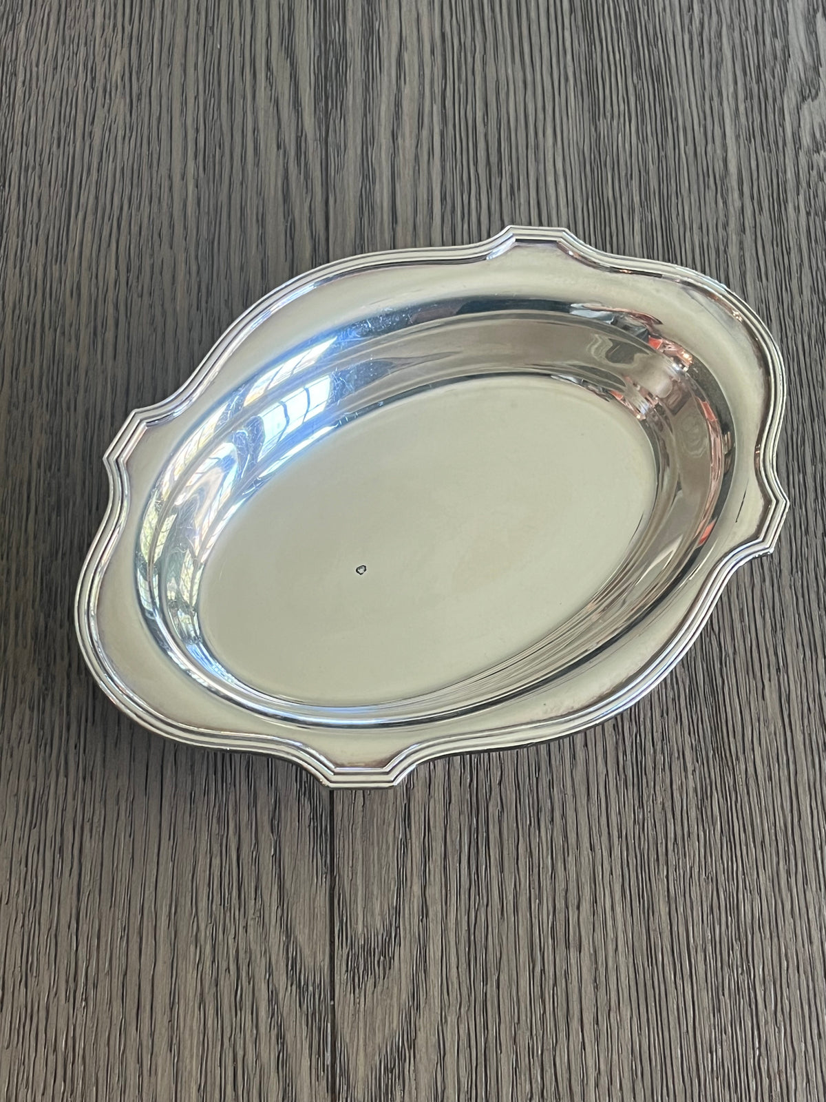 Small vintage silver platter