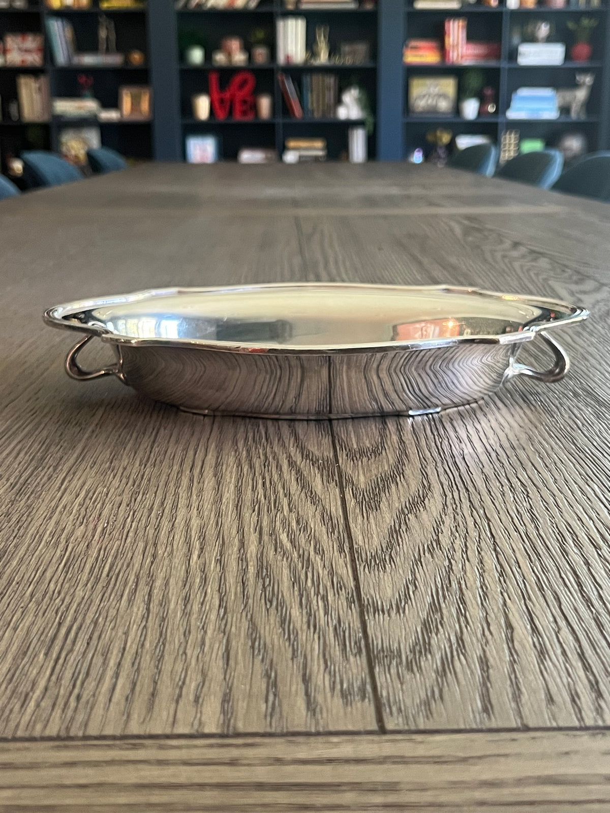 Small vintage silver platter