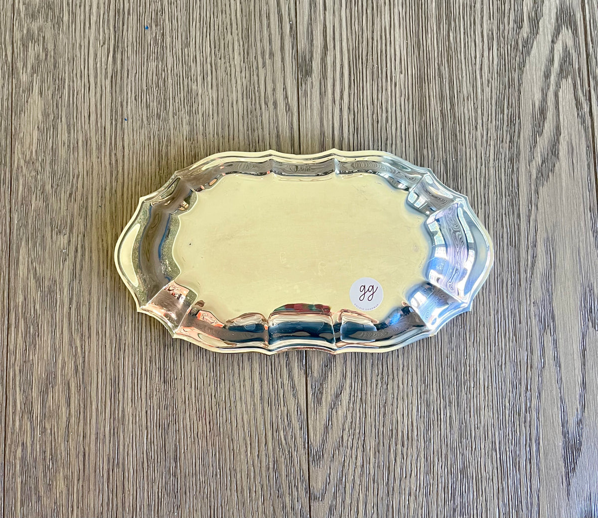 Midge | Scalloped Silver Vanity Tray